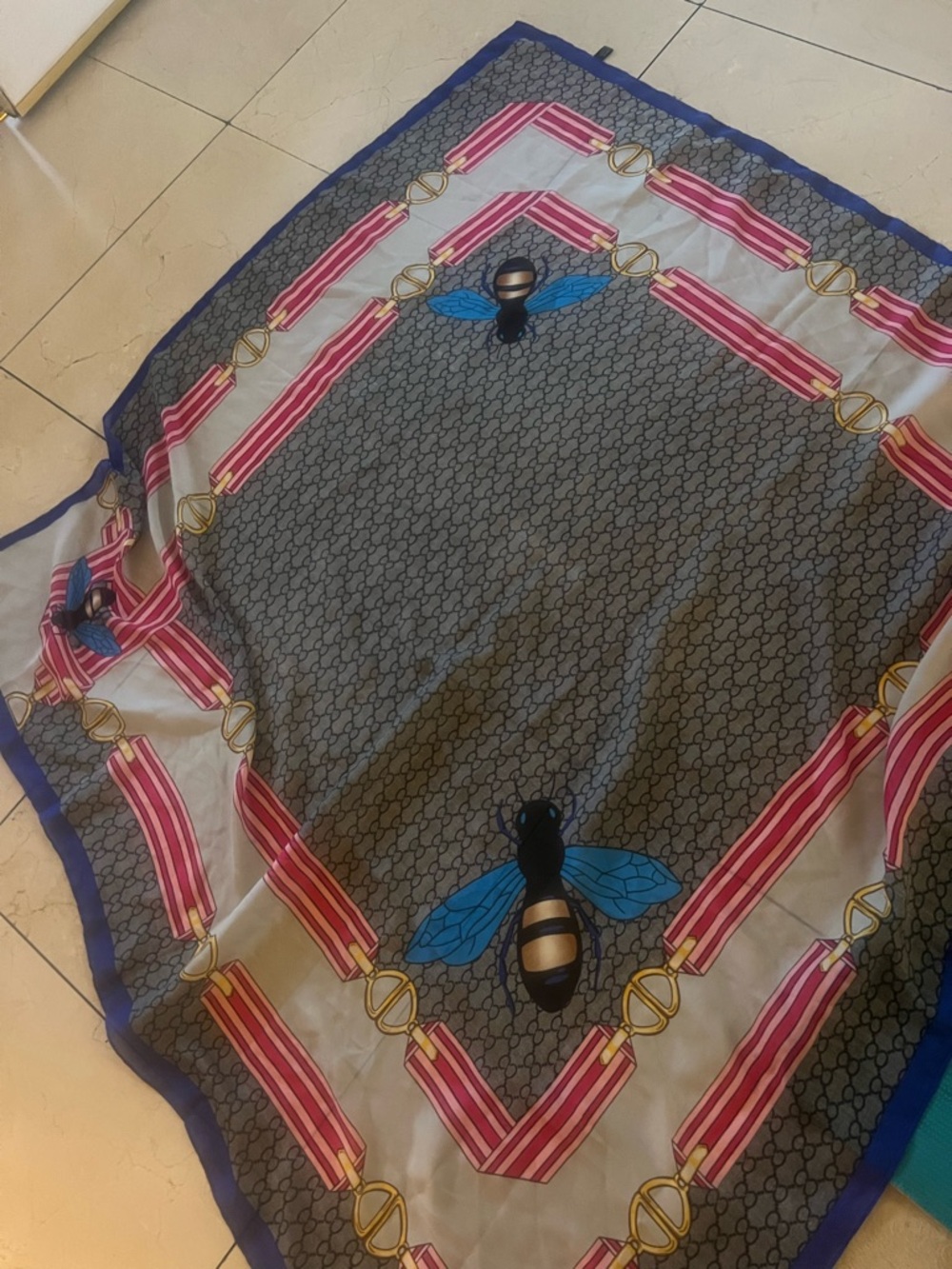 Silk shawl 45x45
